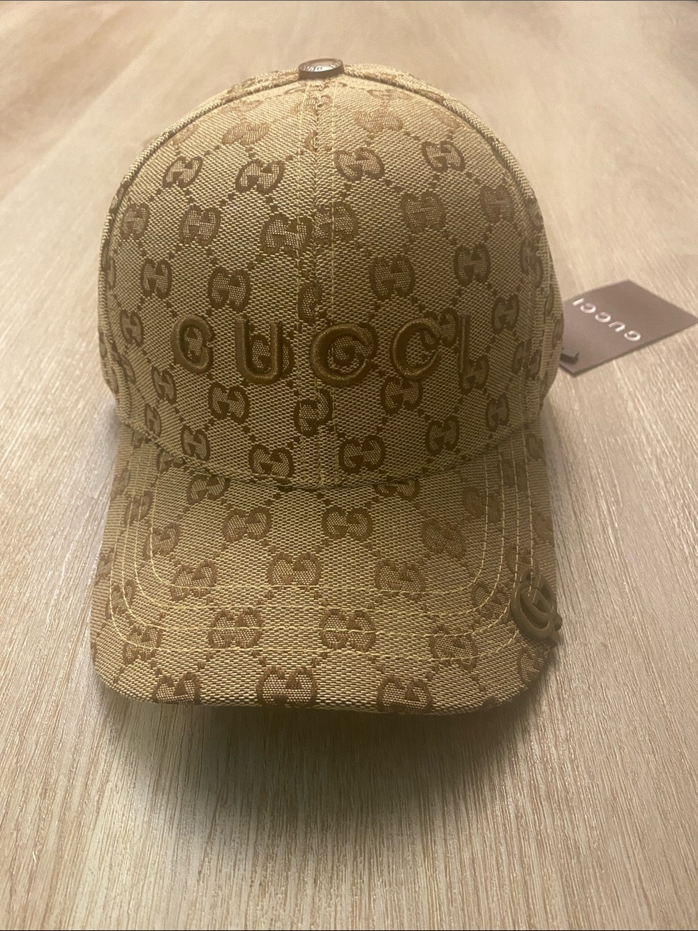 Gucci GG Canvas Unisex Baseball Cap Brown Monogram - Adjustable